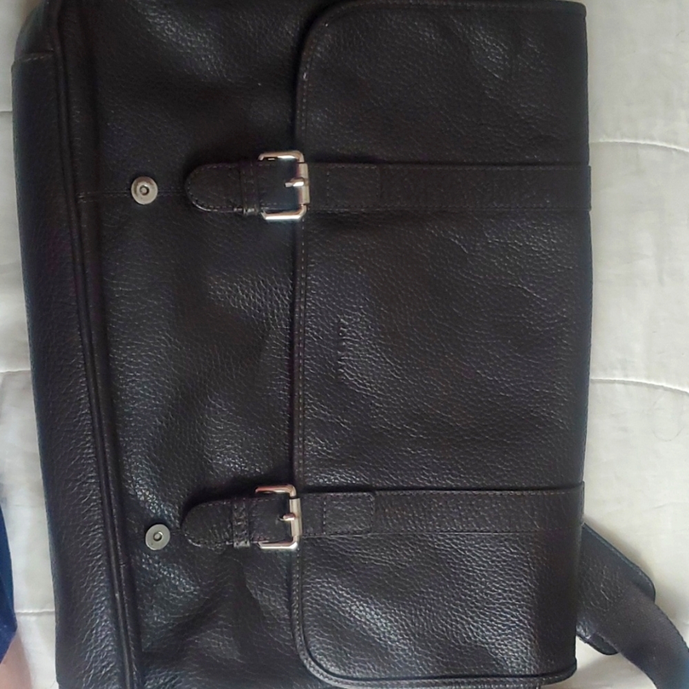 Cole Haan bag briefcase brown leather